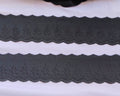 tira bordada negra de 6cm
