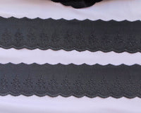 tira bordada negra de 6cm