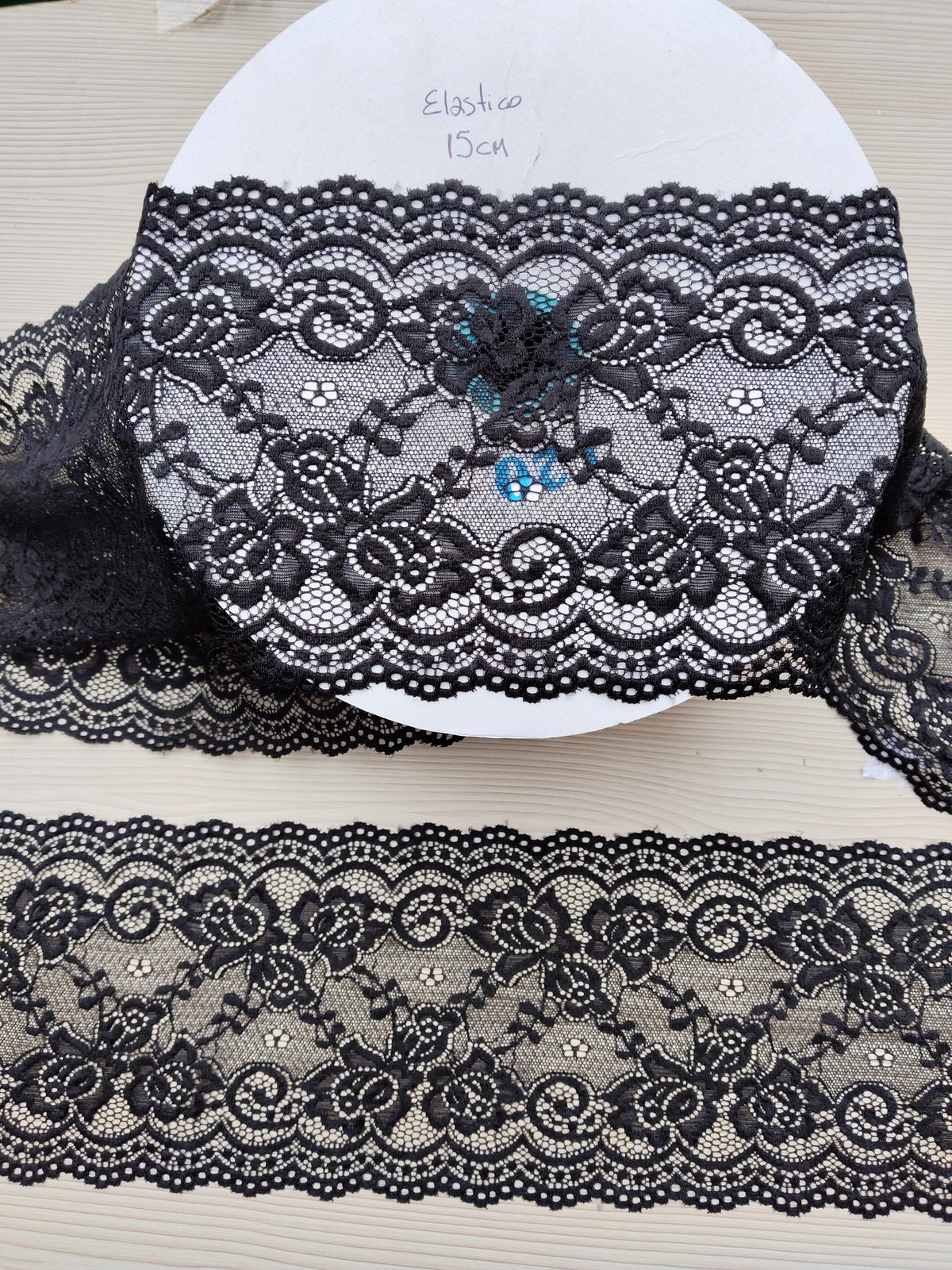 encaje de nailon 15cm